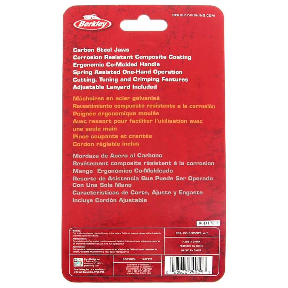 Berkley XCD Straight Nose Pliers 6in - Image 2