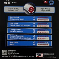 Berkley X9 Braid Flame Green 150m 9.1kg 0.17mm