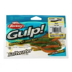 Berkley Gulp Fry Soft Bait Pack 8cm Qty 12 Lime Tiger