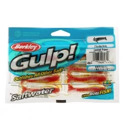 Berkley Gulp Baby Shrimp Soft Bait Pack 5cm Qty 8 Cocktail Prawn