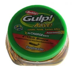 Berkley Gulp Alive Assorted Minnows Soft Bait Tub 10cm