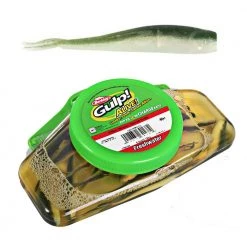 Berkley Gulp Alive Minnows Mini Soft Bait Tub Emerald Shiner 7cm