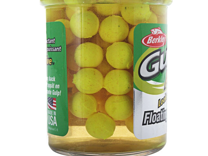 Berkley Gulp Salmon Eggs Soft Bait Fluorescent Yellow - Image 2