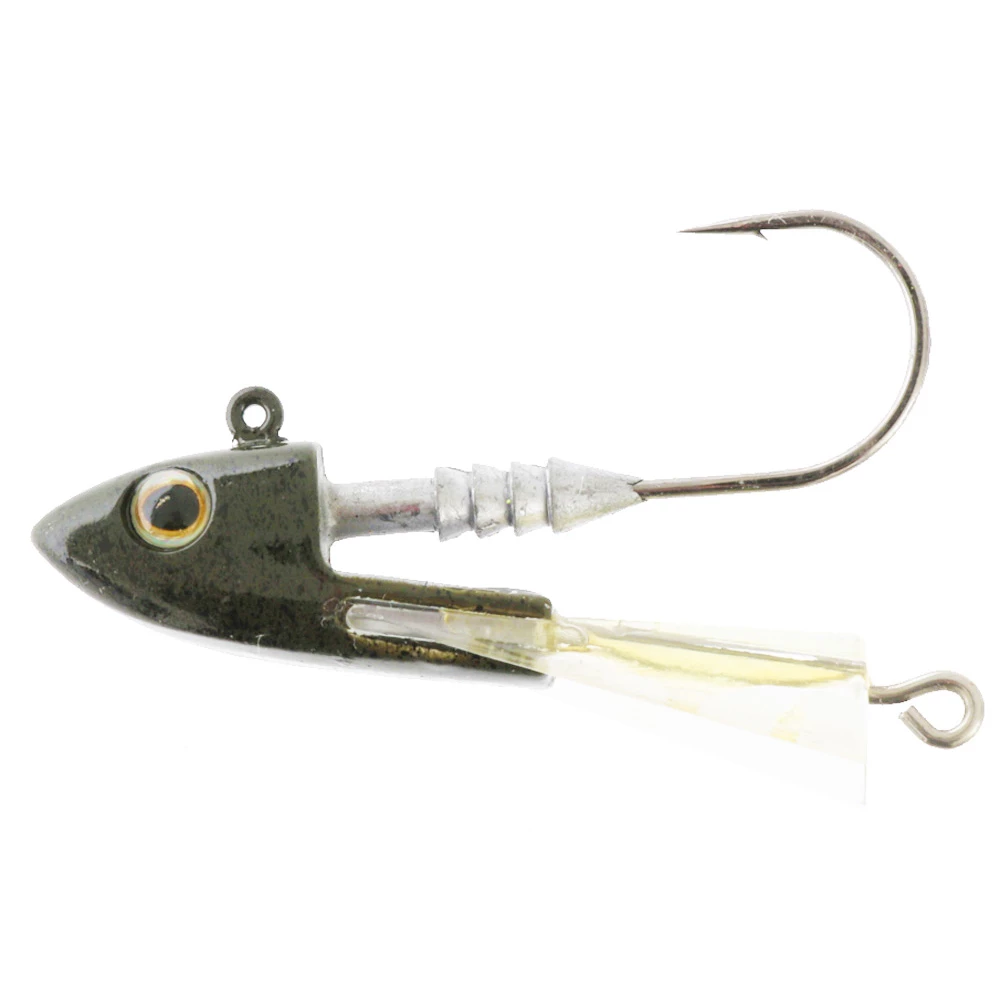 Berkley Snap Jig Heads 1/0 1/4oz Qty 2 Green Pumpkin - Image 2