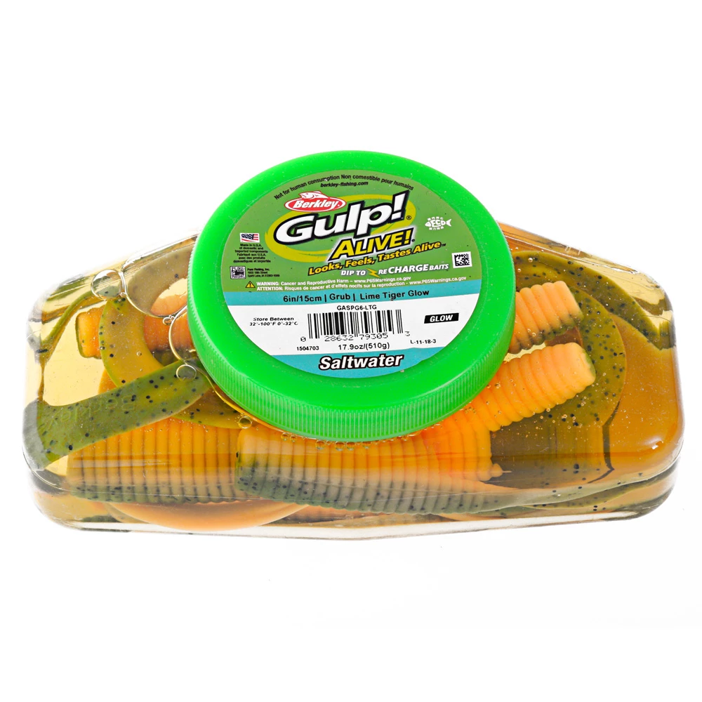 Berkley Gulp Alive Soft Bait Tub Grub 6in - Image 4