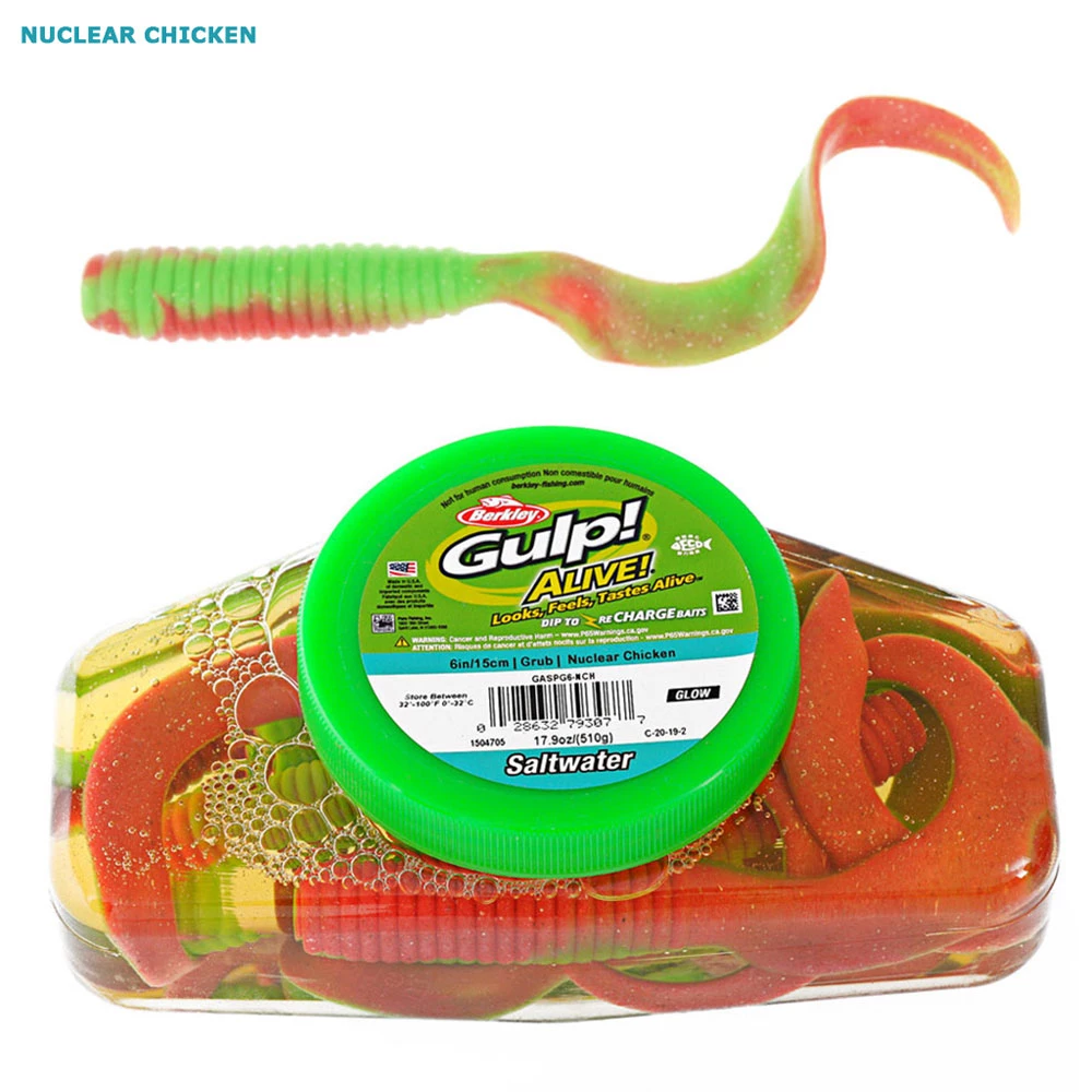 Berkley Gulp Alive Soft Bait Tub Grub 6in - Image 2