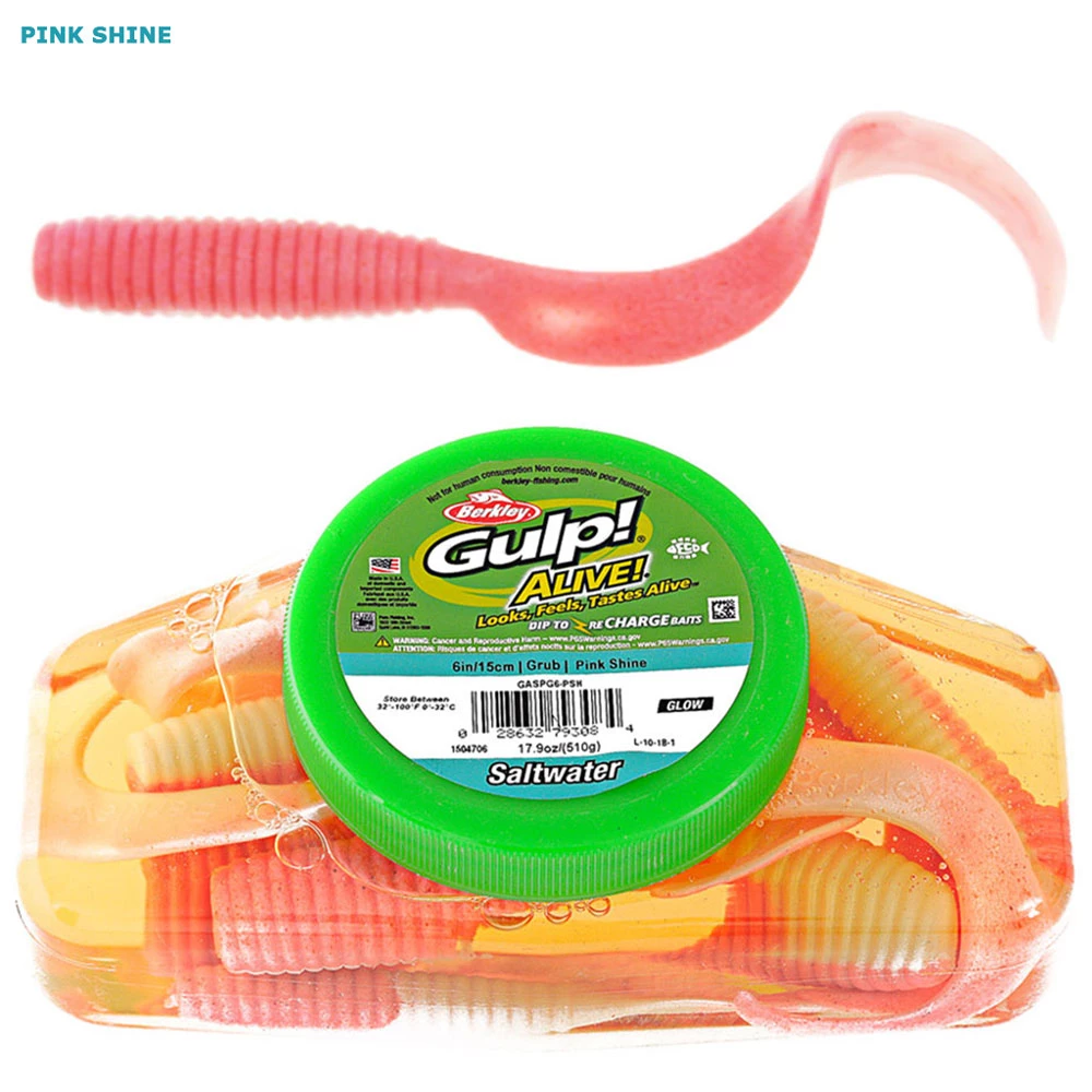 Berkley Gulp Alive Soft Bait Tub Grub 6in - Image 3