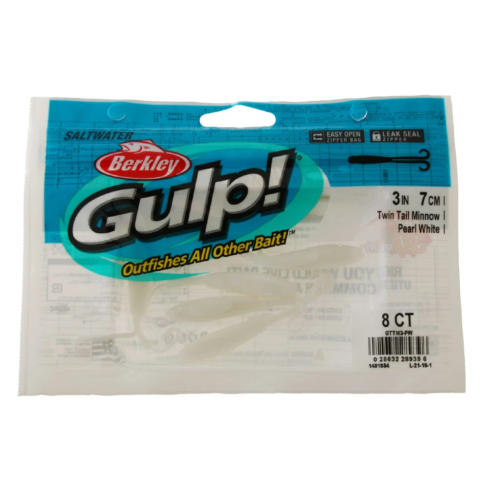 Berkley Gulp Twin Tail Minnow Soft Bait 7cm - Image 2