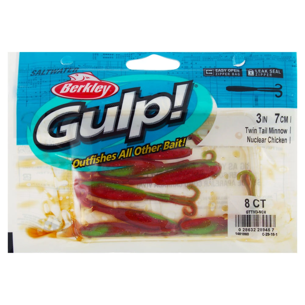 Berkley Gulp Twin Tail Minnow Soft Bait 7cm - Image 8