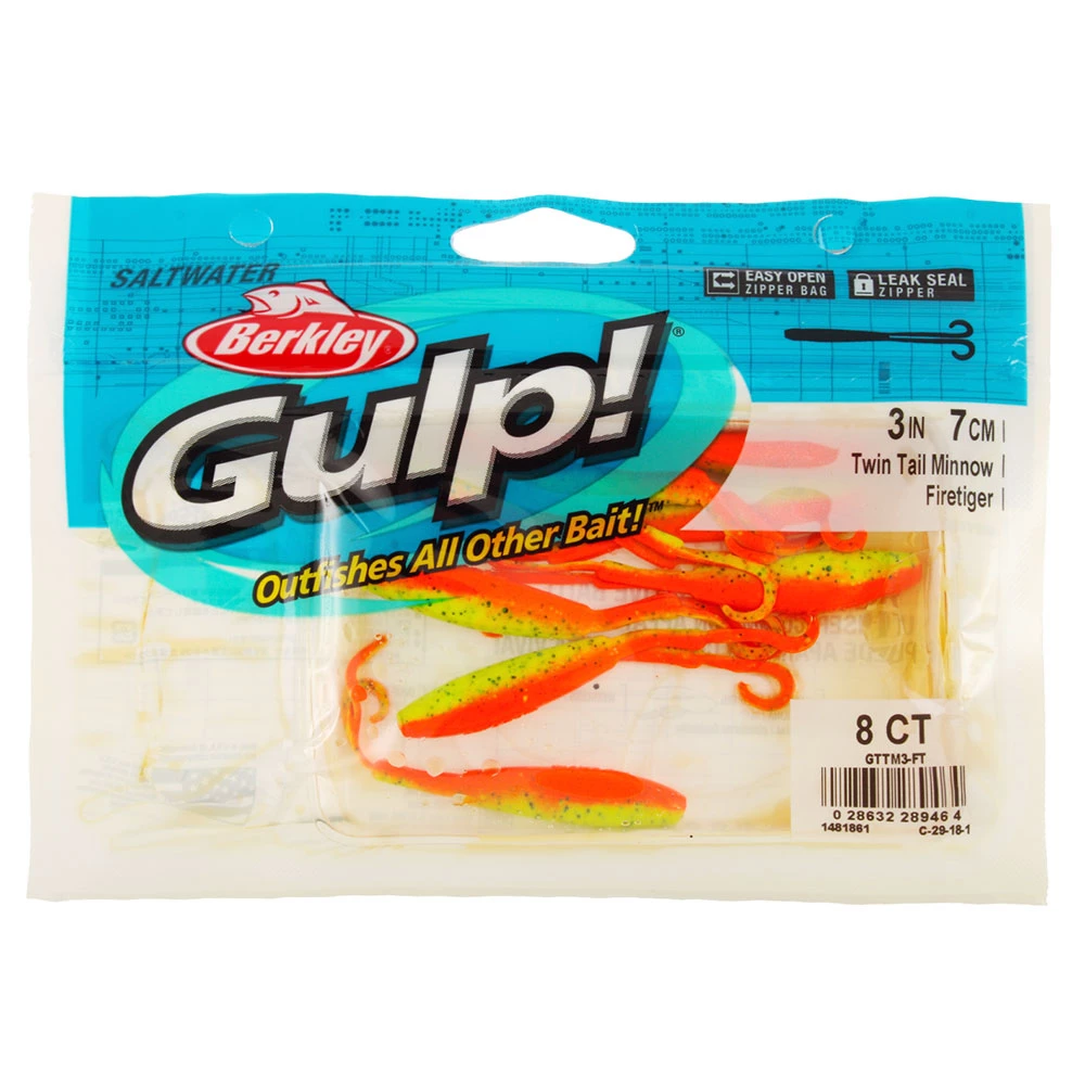 Berkley Gulp Twin Tail Minnow Soft Bait 7cm - Image 6