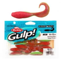 Berkley Gulp Swimming Mullet Soft Bait 10cm Qty 10 Nuclear Chicken