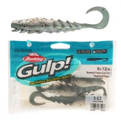 Berkley Gulp Nemesis Prawn Curl Tail Soft Bait 12.5cm Pepper Prawn