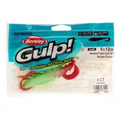 Berkley Gulp Nemesis Prawn Curl Tail Soft Bait 12.5cm Nuclear Chicken