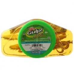 Berkley Gulp Alive Nemesis Prawn Curl Tail Soft Bait Tub 10cm Natural Shrimp