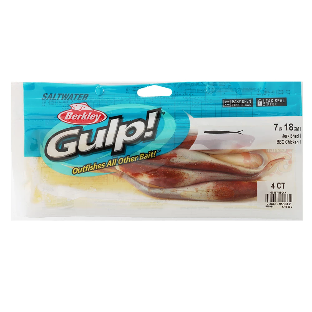 Berkley Gulp Jerk Shad Soft Bait 18cm BBQ Chicken