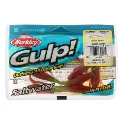 Berkley Gulp Nemesis Soft Bait Pack 10cm Qty 6 Nuclear Chicken Glow