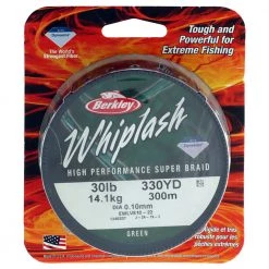 Berkley Whiplash High Performance Super Braid Green 300m 30lb