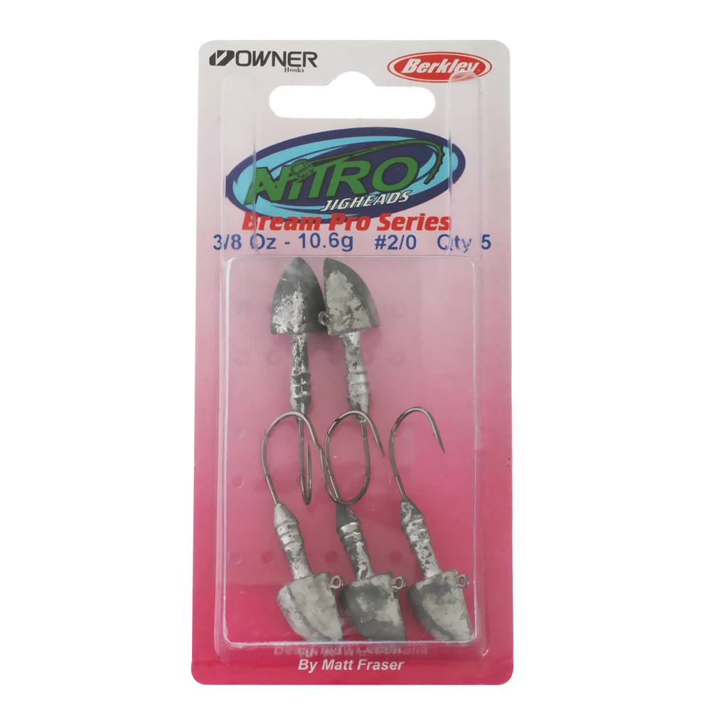 Berkley Nitro Bream Pro 2/0 Jig Head 3/8oz Qty 5