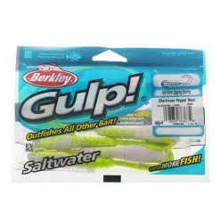 Berkley Gulp Saltwater Jigging Shrimp Soft Bait 13cm Qty 4 Pumpkinseed