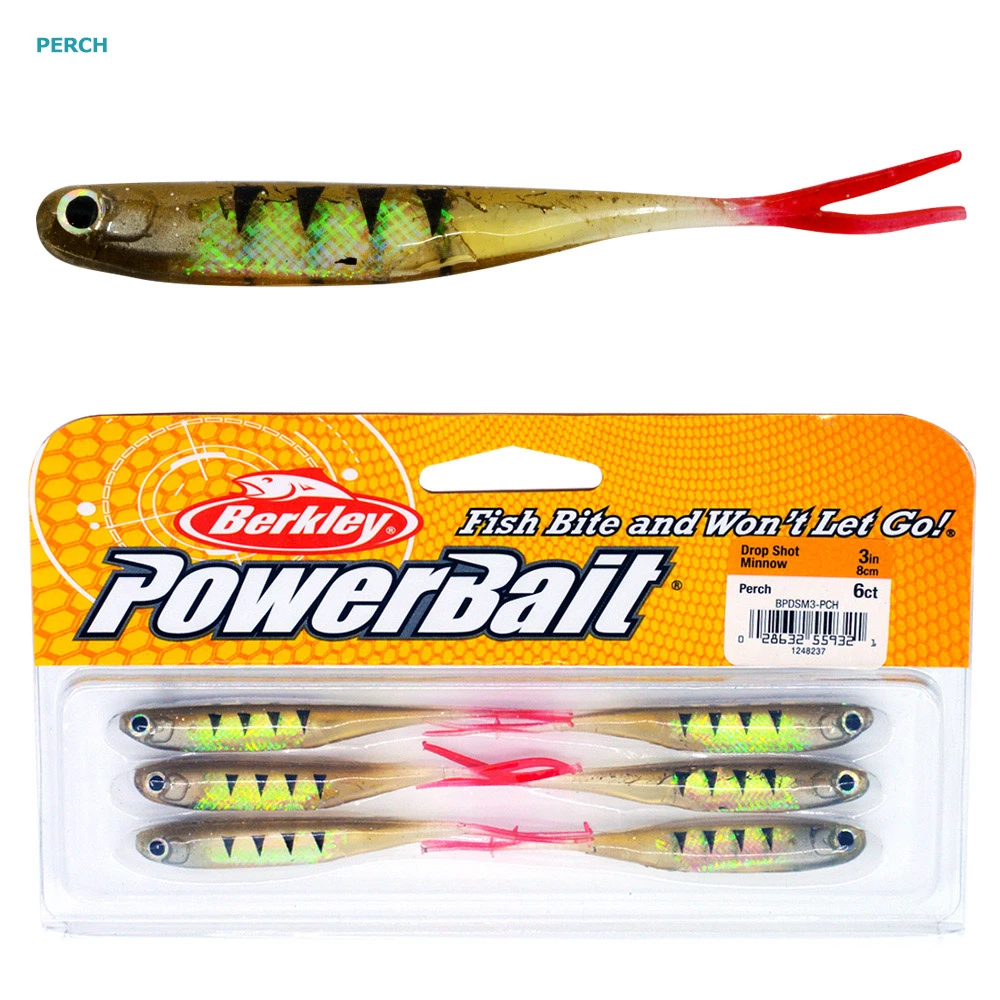 Berkley PowerBait Drop Shot Minnow Soft Bait 8cm Qty 6 - Image 2