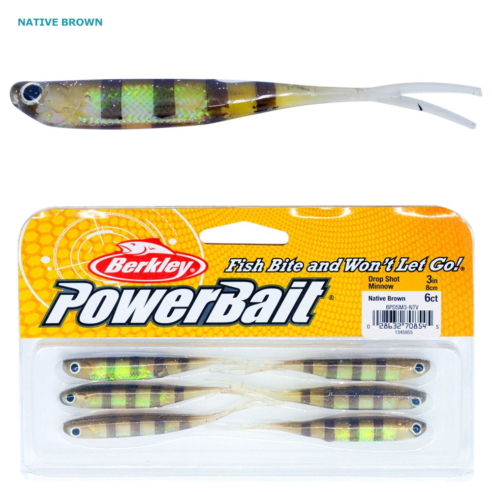 Berkley PowerBait Drop Shot Minnow Soft Bait 8cm Qty 6 - Image 5