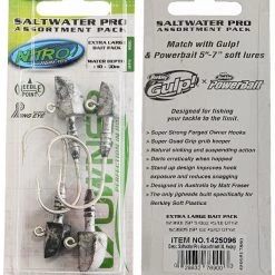 Berkley Nitro Saltwater Pro 5/0 Jig Head - 5/8oz And 1oz Qty 4